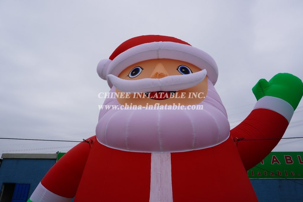 C1-113 4m height outdoor inflatable Christmas Santa Claus decorations