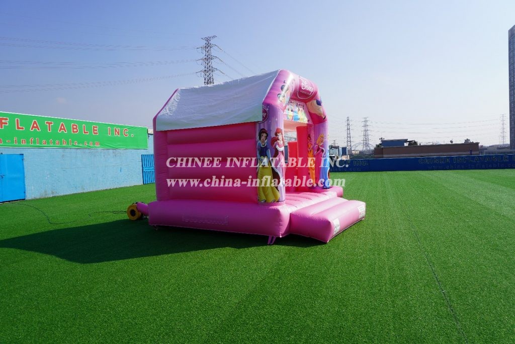 T2-1509B Disney Princess Pink Bouncy Castle With Slide