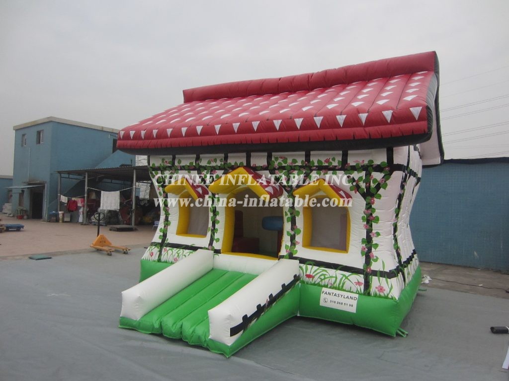 T2-3093 House Shape Inflatable Bounce Kids Party