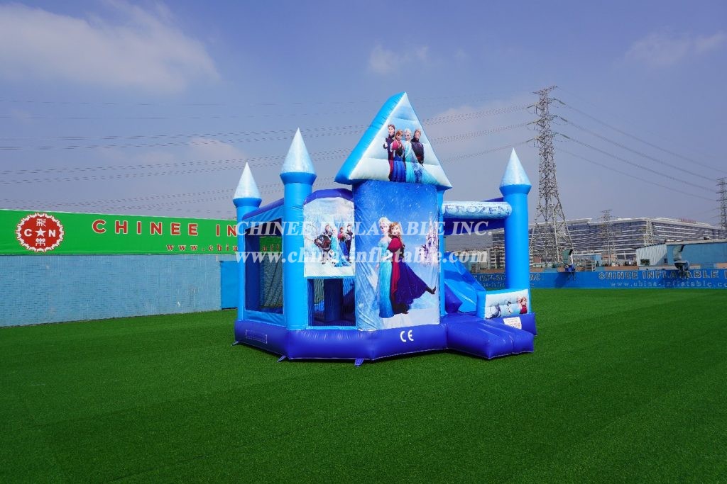 T5-1000 Inflatable Frozen Combo Moonwalk Elsa Frozen Bounce House