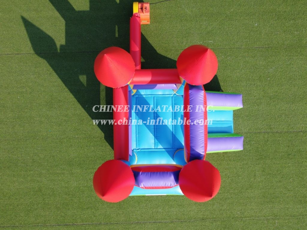 T2-3502 Small Bouncy Castle Jumper With Slide Inflatable Bouncer