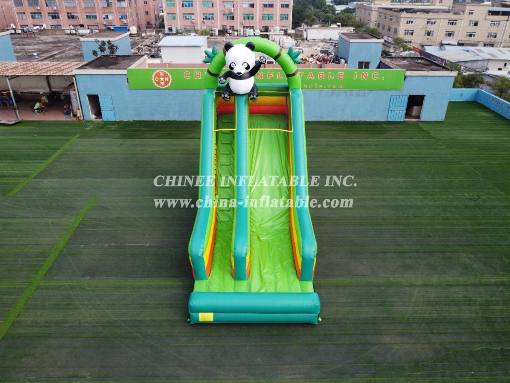 T8-3812 Giant Panda Slide Colorful Inflatable Slide For Party Events