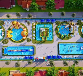 IS11-4005 Giant Gonfiable Area Water Theme Park
