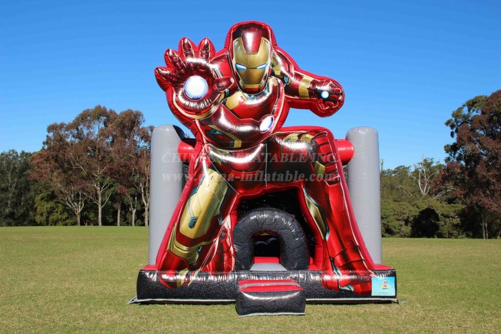 T2-4079 Iron Man Superhero Jumping Castle
