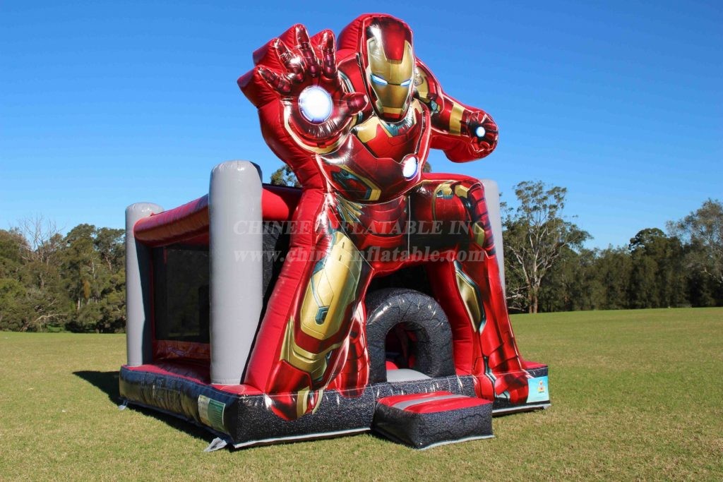 T2-4079 Iron Man Superhero Jumping Castle