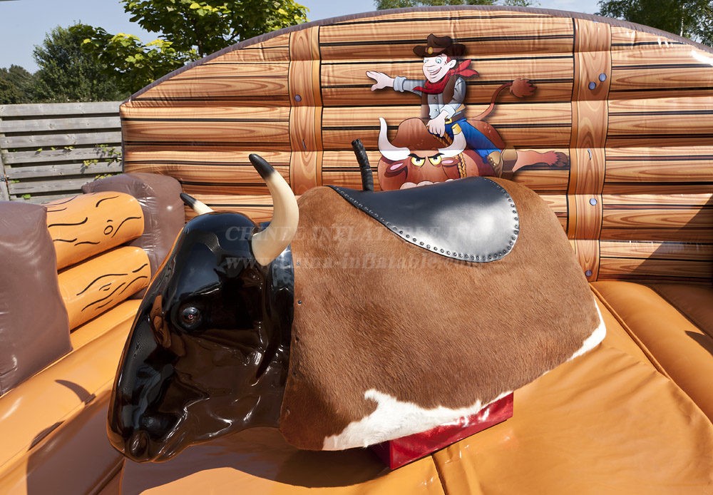 T11-3011 Rodeo Riding Bull Western