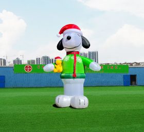 C1-209 Natale Gonfiabili Snoopy
