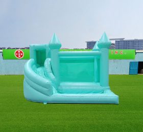 T2-3524 Green Wedding Bounce House With ...