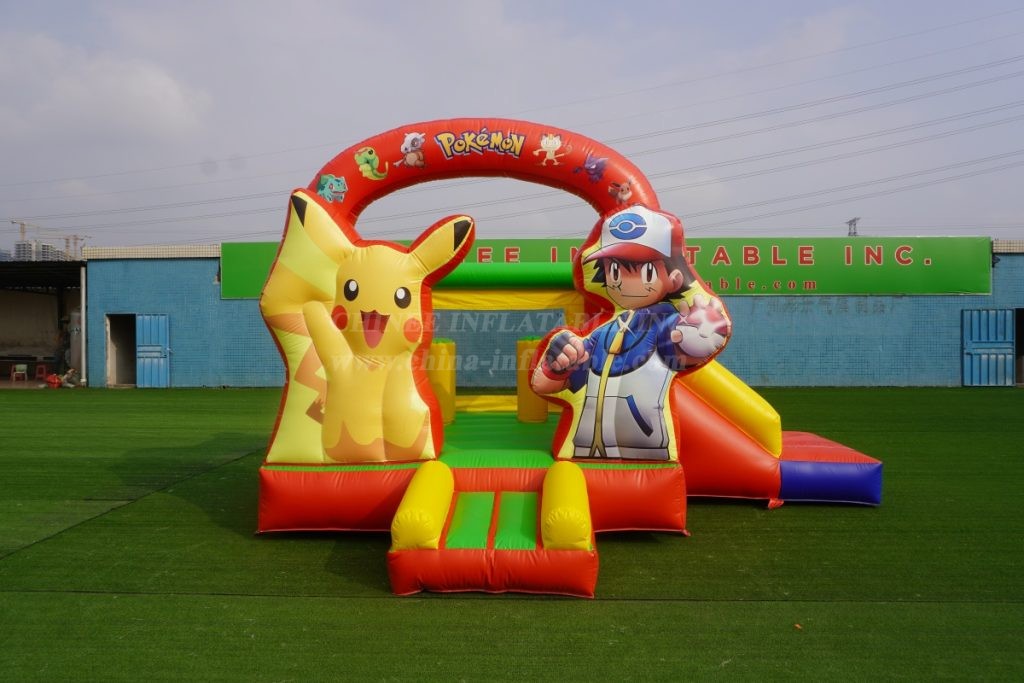 T2-4442 Pokémon Bouncy Castle With Slide