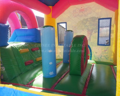 T2-4453 Peppa Pig Side Slide Bouncy Castle