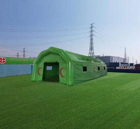 Tent1-4671 Grande officina gonfiabile verde