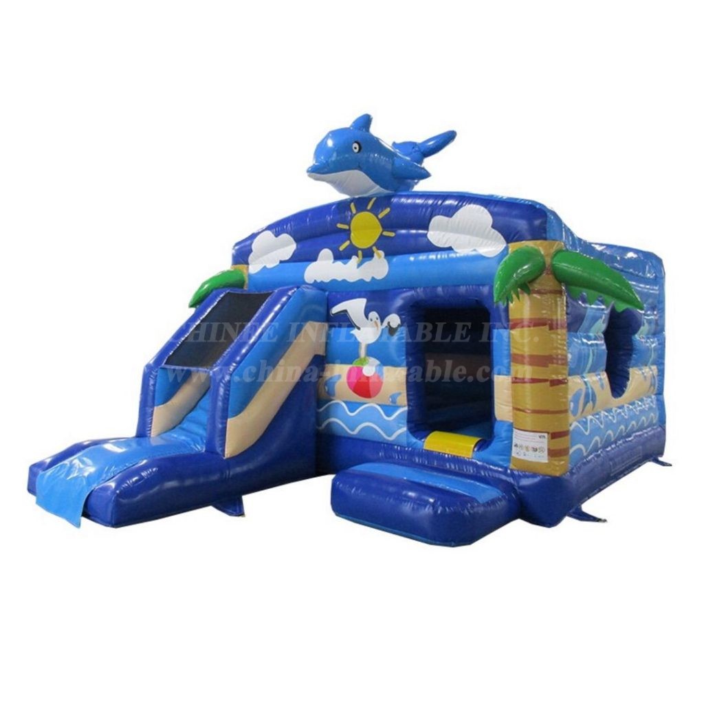 T2-4890 Funhouse Beach Inflatable Combo