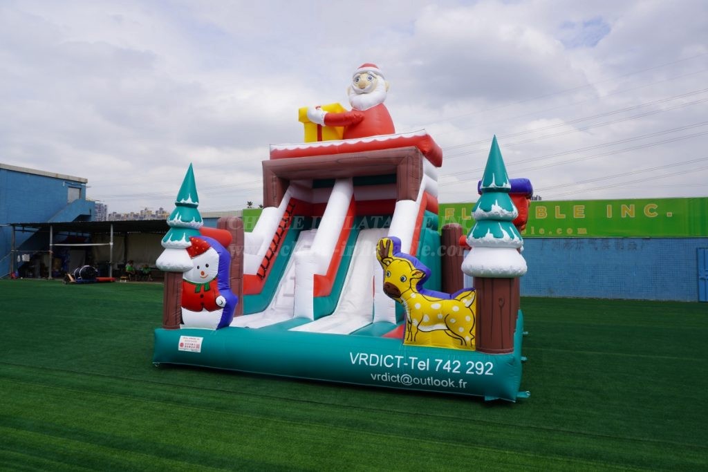 T2-6006 Christmas Bouncy Castle With Slide