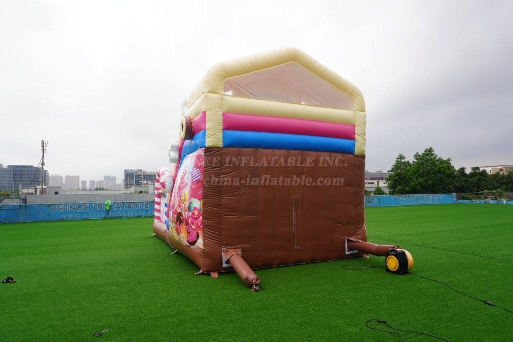 T2-4915 Candy Bouncy Castle Slide