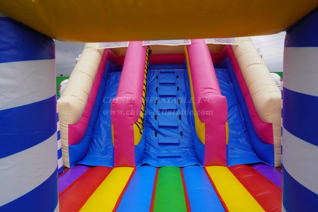 T2-4915 Candy Bouncy Castle Slide