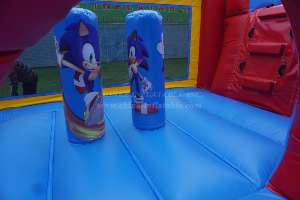 T2-4709 Sonic Bouncy Castle With Slide