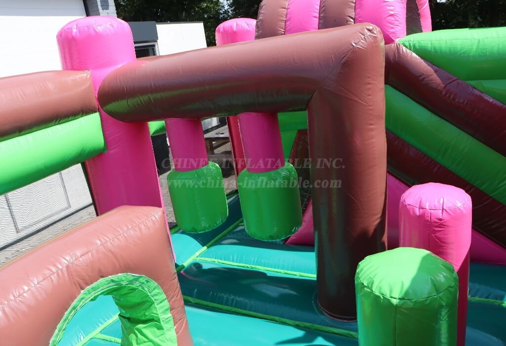 T2-4548 Farm Pig Bouncy Castle With Slide