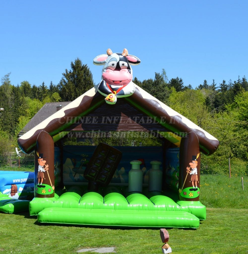 T2-4718 Pasture Cows Bounce House