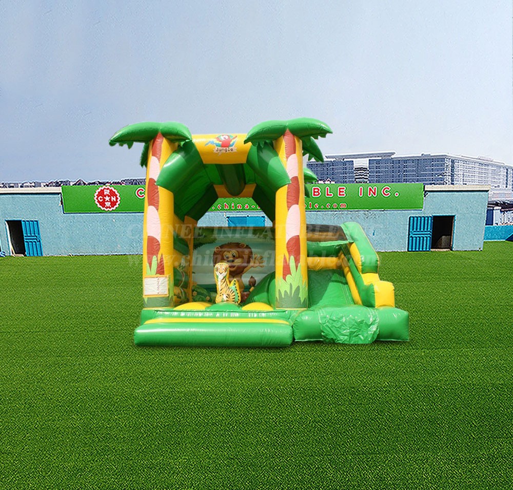 T2-4559 Jungle Bouncy Castle With Slide