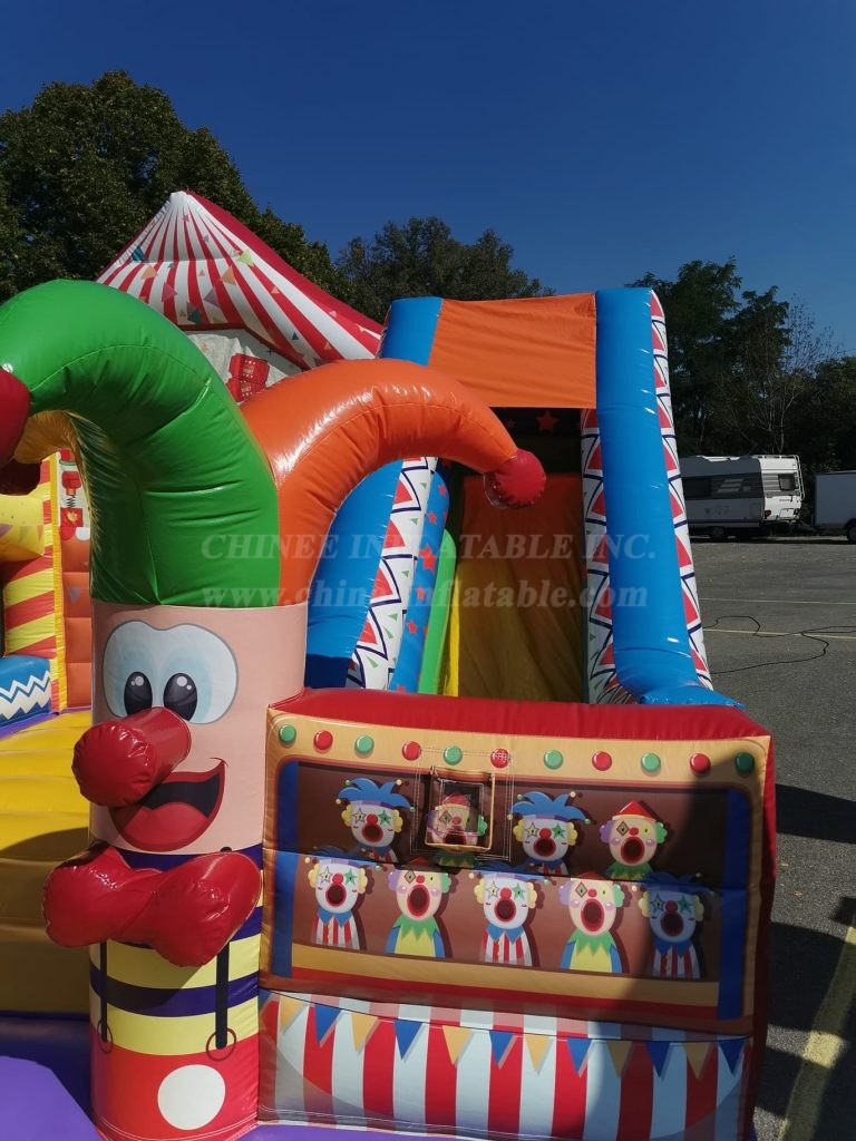 T2-4725 Circus Bouncy Castle With Slide