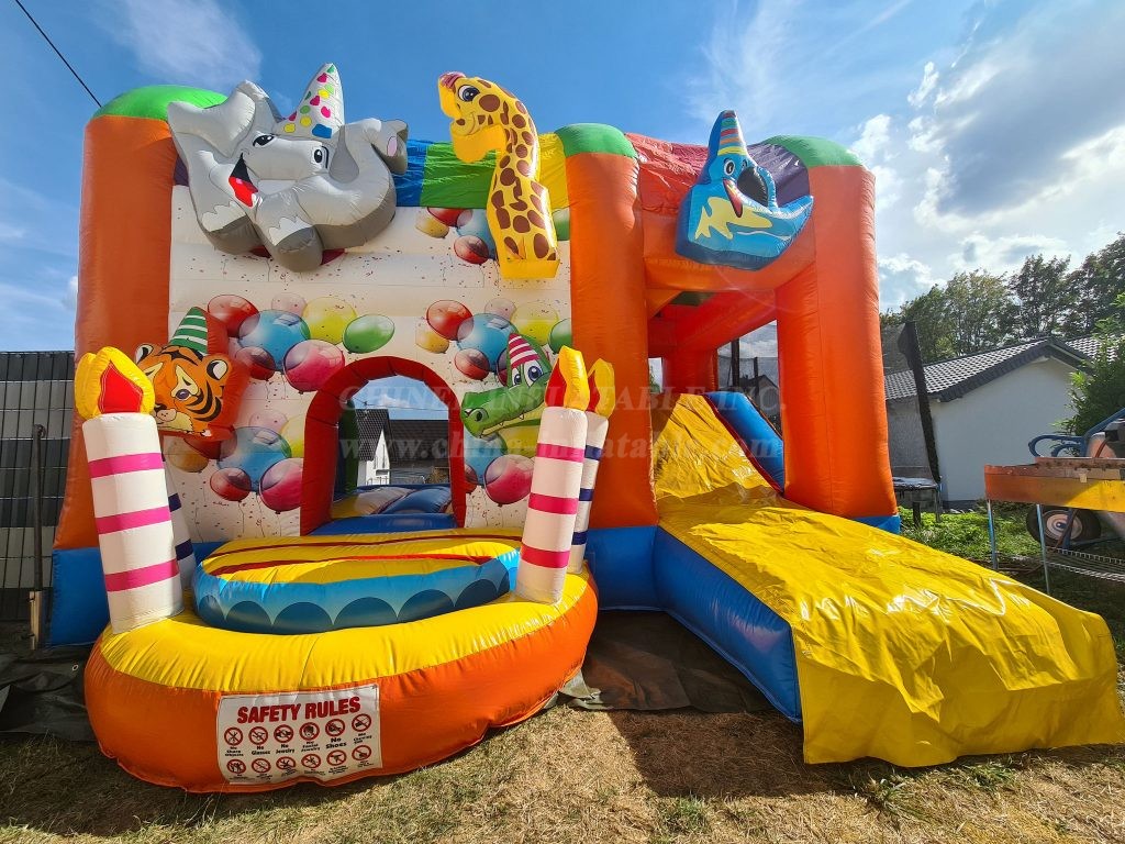 T2-4794 Jungle birthday party bouncy castle