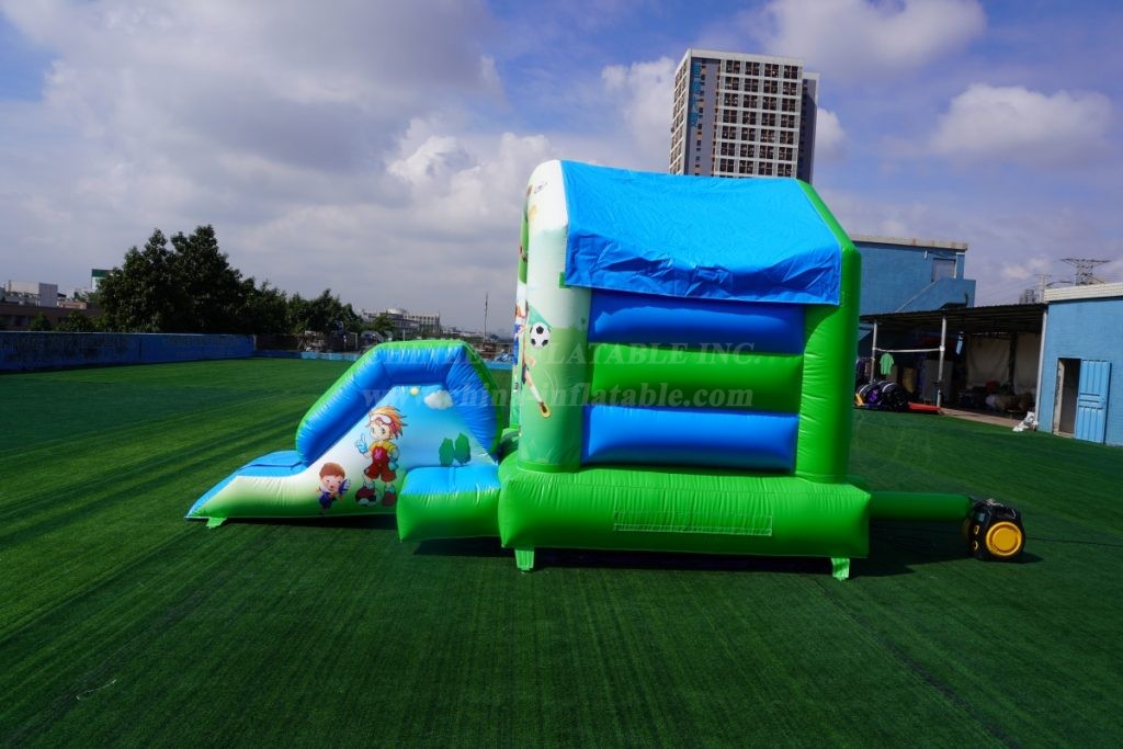 T2-2723K Football Theme kids bouncy castle with slide