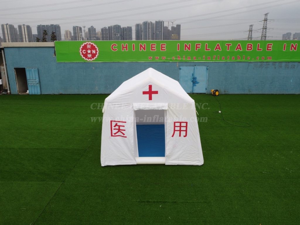 Tent1-4718 Portable Inflatable Medical Shelter With Clear Windows For Emergency Response