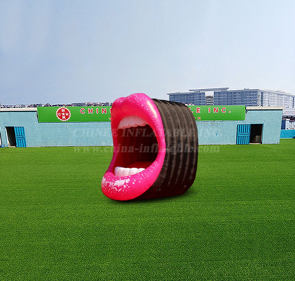 S4-579Inflatable Red Lips Event Party Decoration