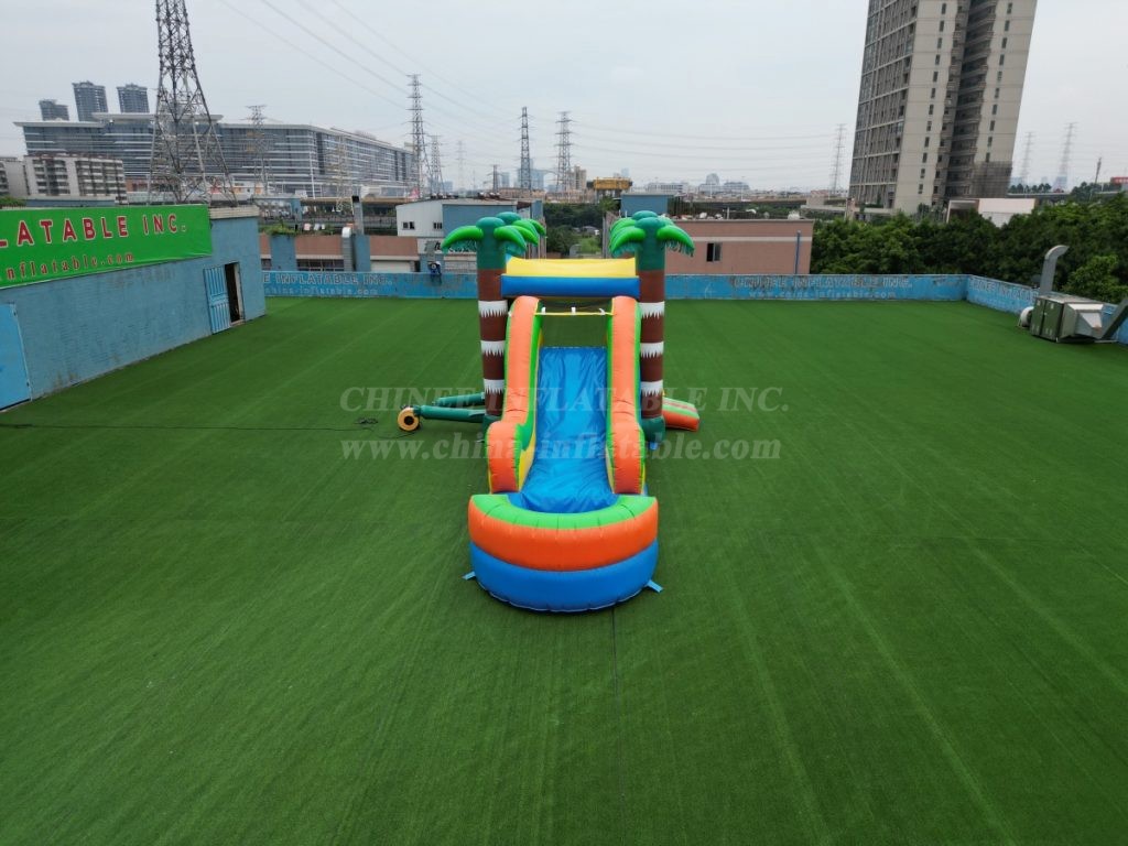 T2-8107 Bouncy Castle Slide Pool Combo