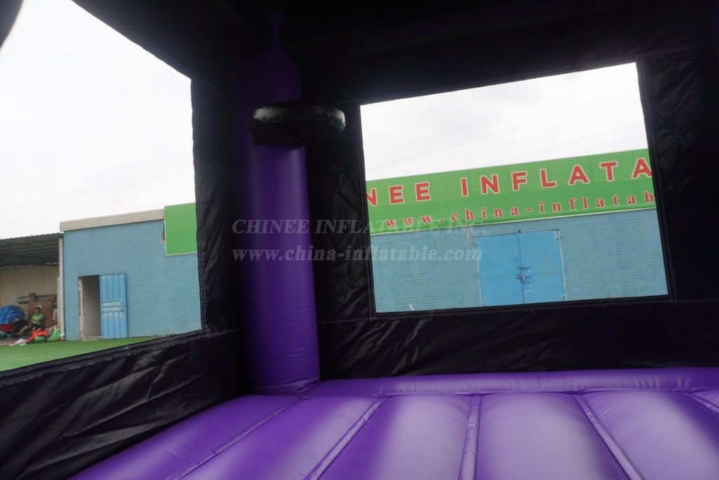 T2-8002 Black Panther Bouncy Castle with Slide